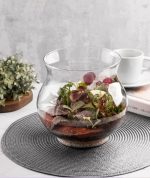 تنگ سیلویا در 3 سایز, گلدان مناسب دیزاین گل و شیشه تراریوم و تنگ ماهی