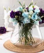 تنگ و گلدان دکوری مینا در 6 سایز, گلدان شیشه ای رومیزی مناسب دیزاین گل و جاشمعی و تراریوم