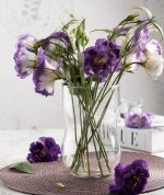 تنگ و گلدان کمر باریک در 3 سایز, گلدان برای دیزاین گل طبیعی دسته گل و شمعدانی و جا شمعی شیشه ای