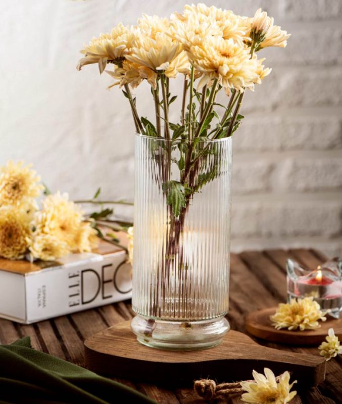 گلدان رومیزی خطی رزیتا در 3 سایز https://www.instagram.com/goldooni_glass?igsh=dm1mbjhrMXEwenhk