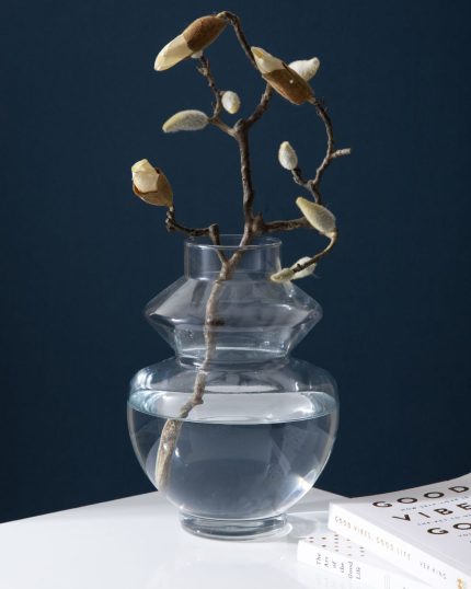 گلدان شیشه ای کارولین , گلدان رومیزی گل طبیعی و مصنوعی