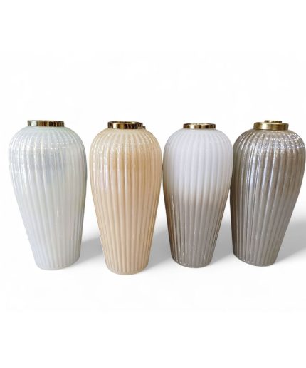 گلدان ایستاده کد 33 گلدان شیشه ای قد بلند مناسب دیزاین گل برای کنار سالن و میز تی وی