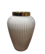 گلدان دکوری کد 2,گلدان دکوری رومیز در 2 طرح خطی و ساده و 2 سایز کوچک و بزرگ, گلدان مدرن مناسب گلهای مصنوعی و طبیعی با قابلیت شستشو