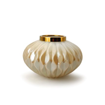 گلدان دکوری کد 27 ، گلدان مناسب دیزاین گل مصنوعی برای دیزاین میز پذیرایی و جلومبلی