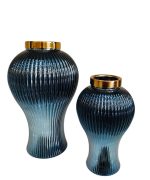 گلدان رومیزی کد 34 در 2 سایز، گلدان شیشه ای مناسب دیزاین گل های طبیعی و مصنوعی برای روی میز و کنسول