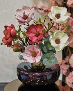 گلدان دکوری کد 38 در 2 سایز، این گلدان شیشه ای در هر دو طرف امکان دیزاین گل دارد و بسیار شیک و پر فروش میباشد